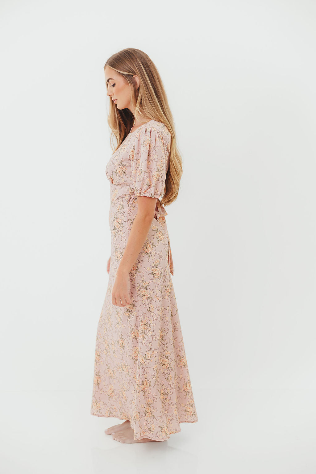 Annie Maxi Dress in Dusty Rose