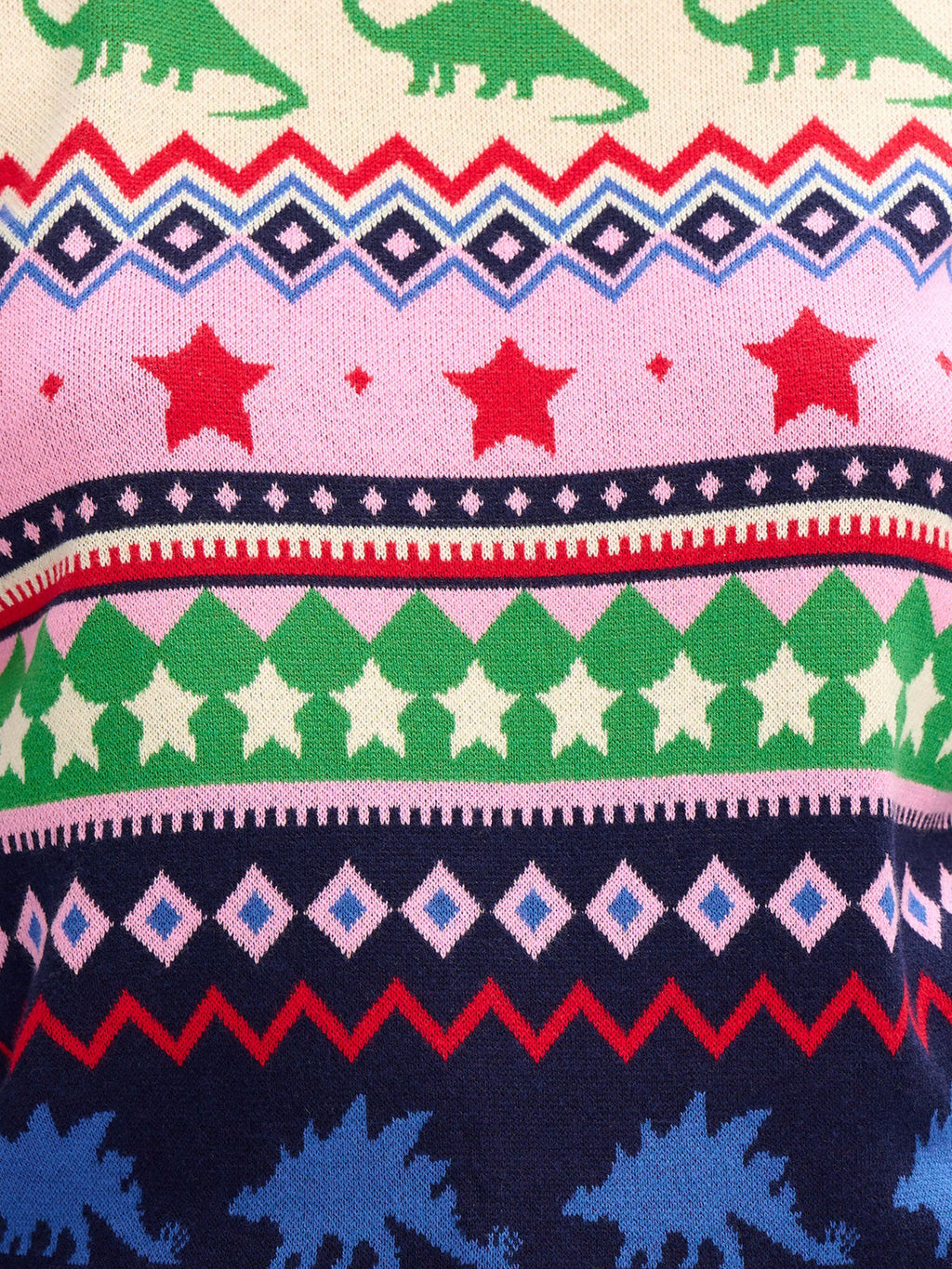 Rosie Jumper - Multi, Dinosaur Fairisle