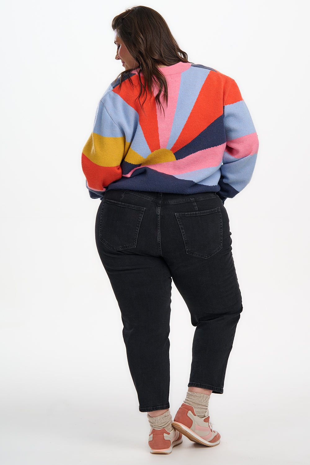 Solana Knitted Bomber - Multi, Sunrays