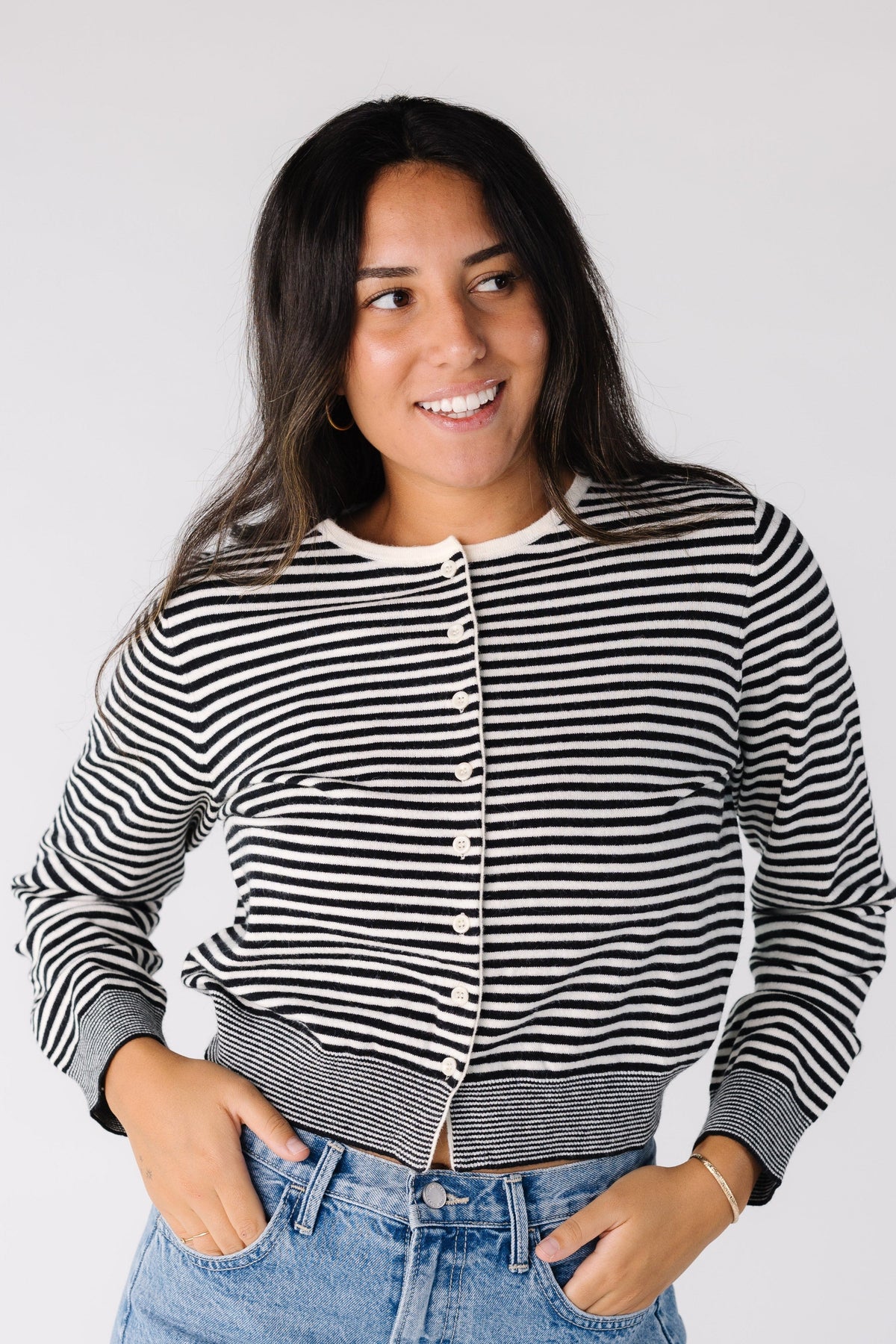 The Bella Striped Cardigan